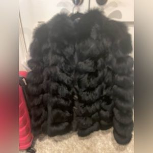 Fox fur coat